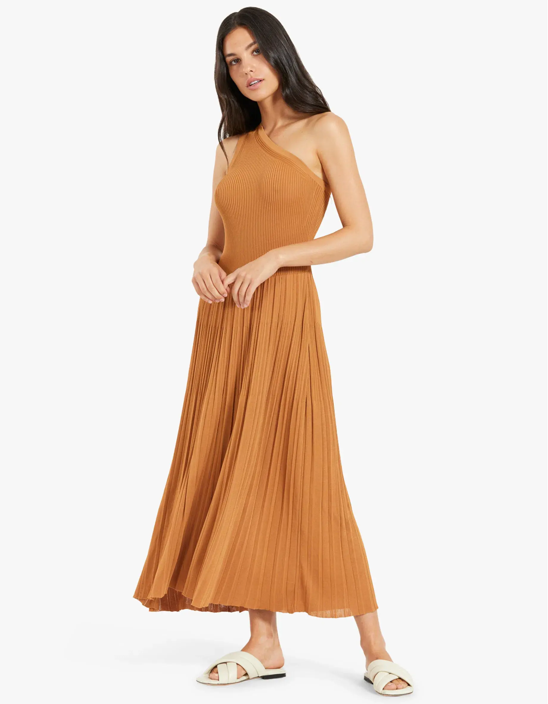 Zimmermann The Andie Midi Dress Tan Size 8 - Image 1