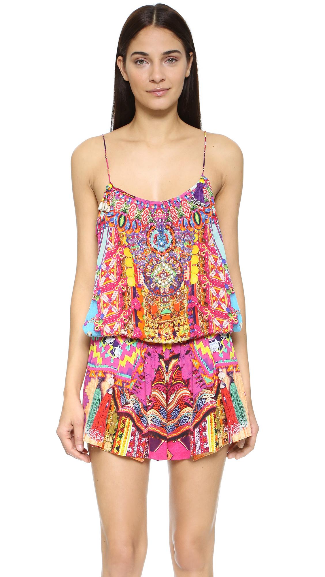 Camilla Childs Play Shoestring Strap Playsuit Print Size 6 - Image 2