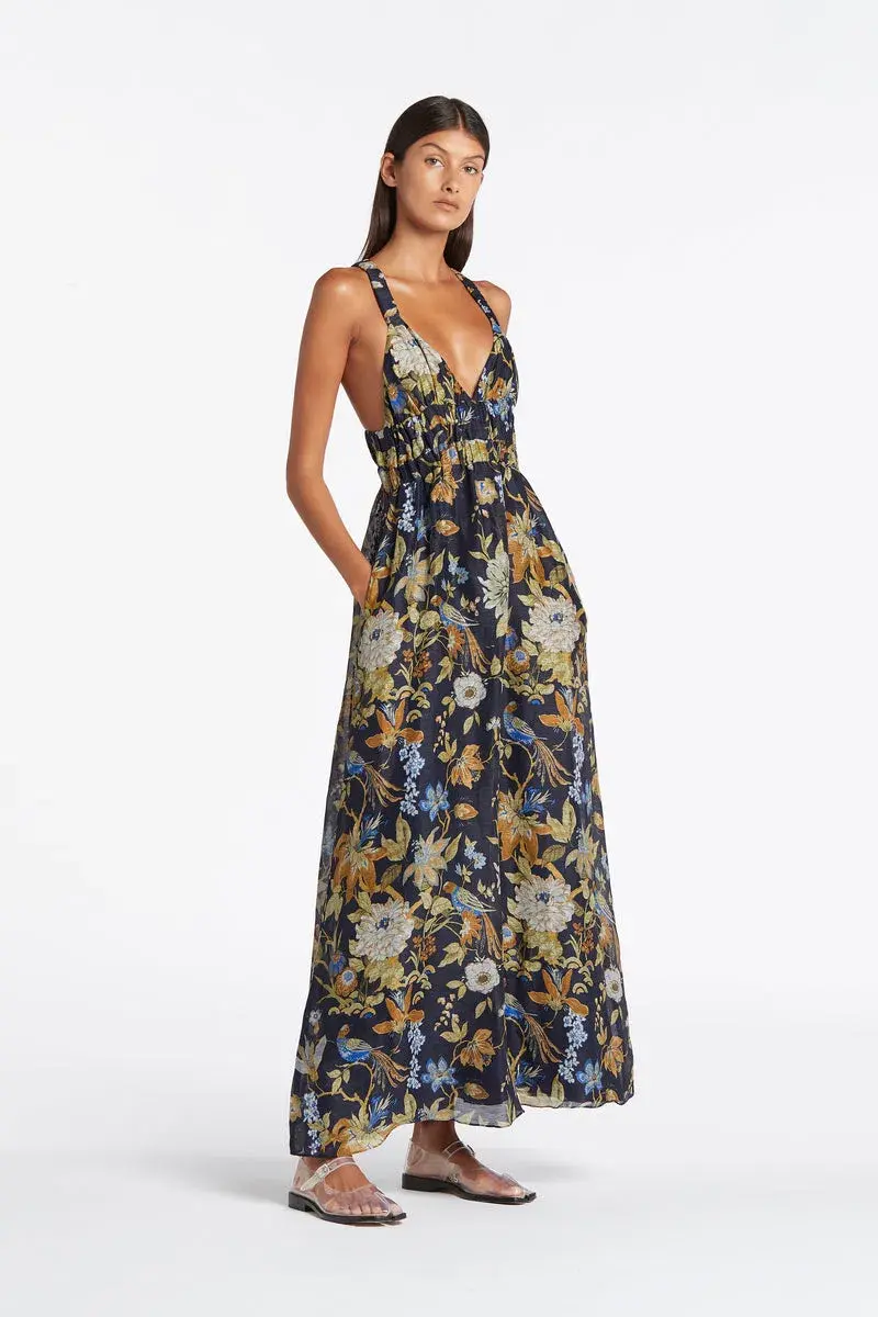 Sir the Label Lilian V Neck Gown Print Size 10 - Image 1