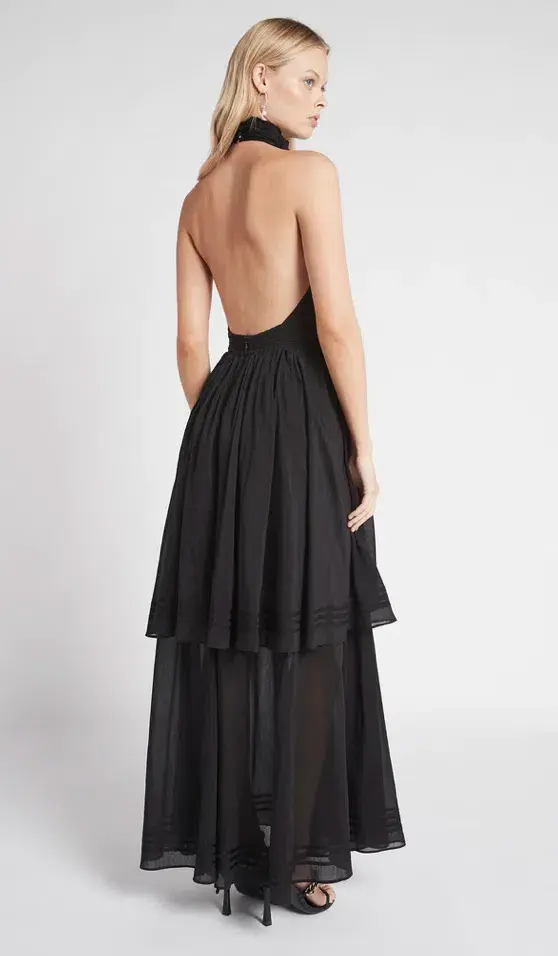 Aje Bungalow Sienna Dress Black Size 12 - Image 2