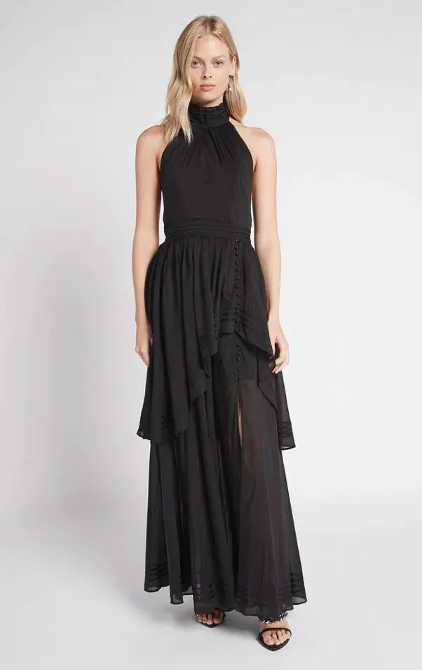 Aje Bungalow Sienna Dress Black Size 12 - Image 4