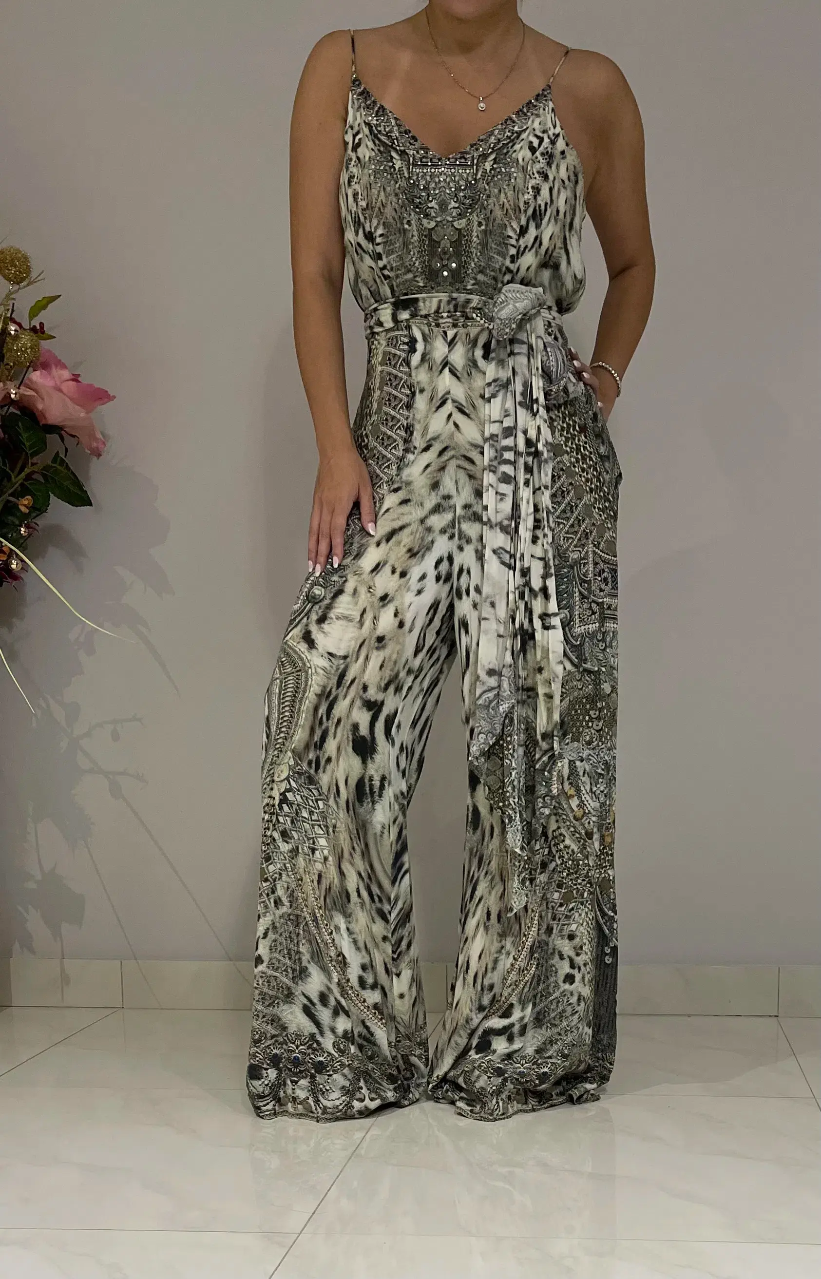 Camilla Espiritu Wide Leg Jumpsuit Print Size 1  - Image 2