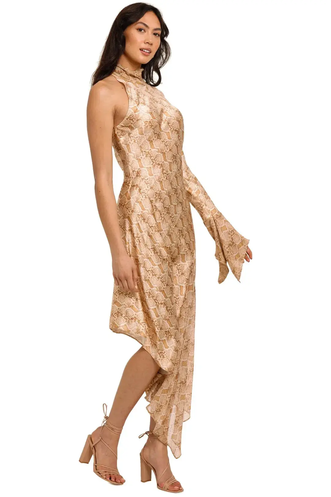 Bec and Bridge Anaconda Midi Dress Print Size 8 - Image 2