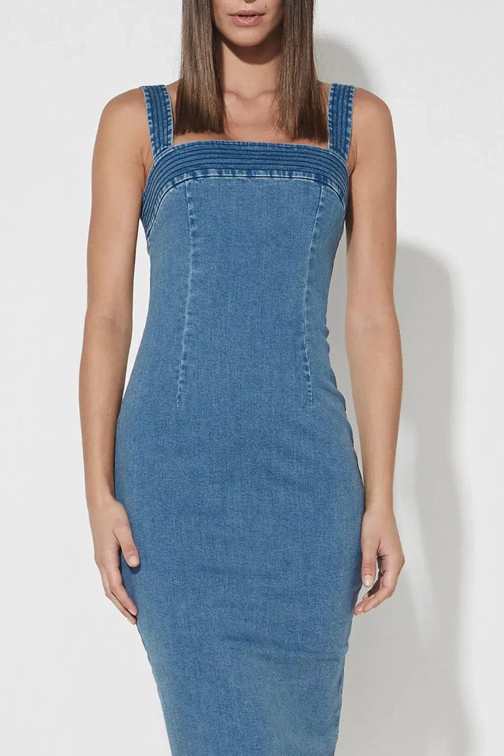 Mossman The Strike Back Denim Dress Blue Size 8 - Image 3