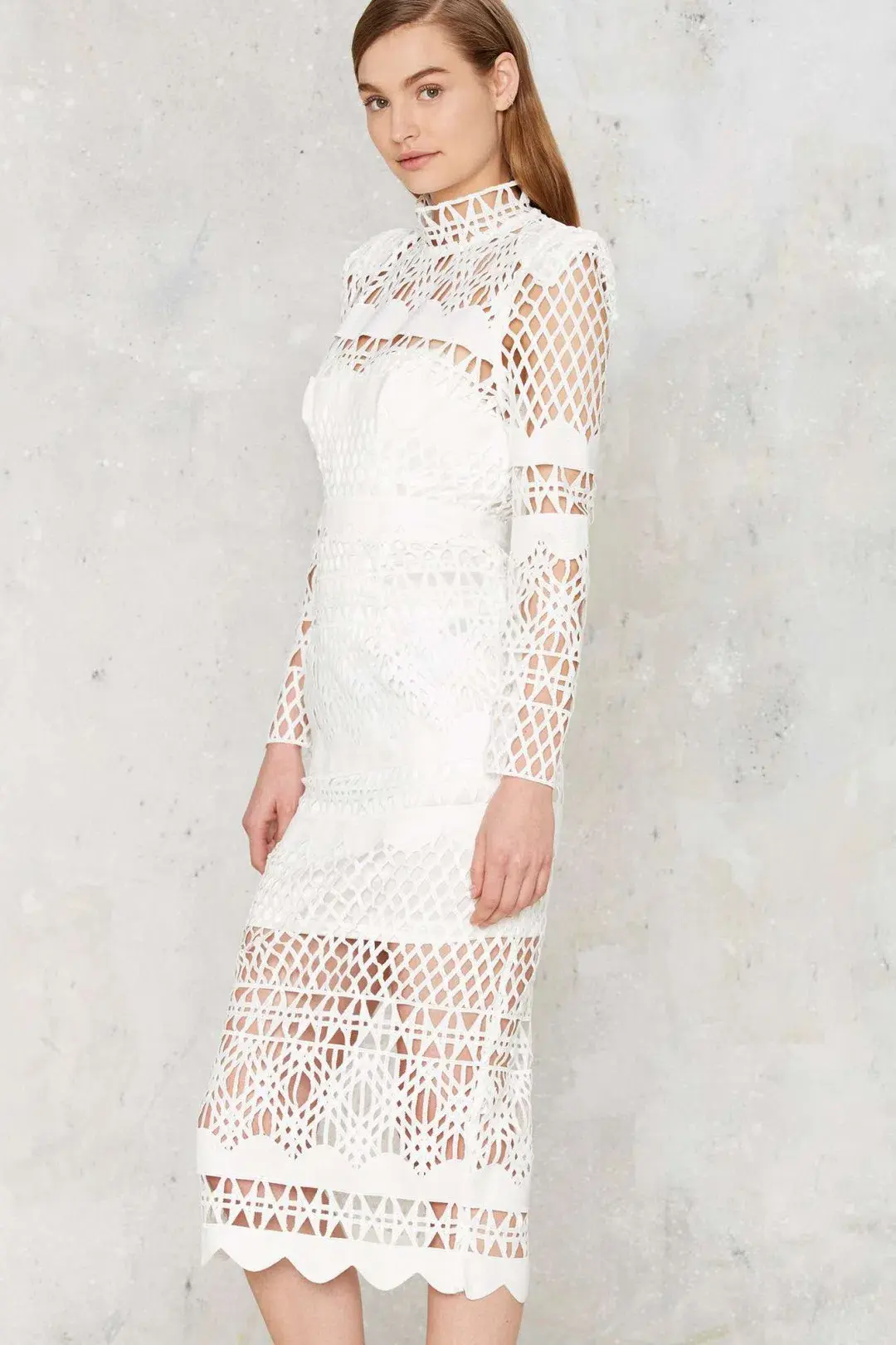 Asilio A Love Like That Cutout Midi Dress White Size 6 - Image 4
