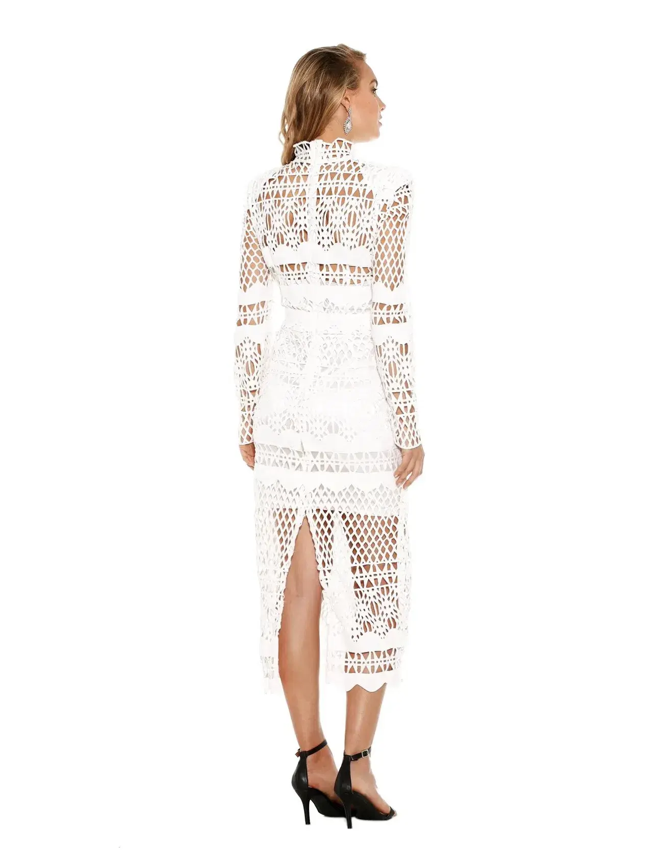 Asilio A Love Like That Cutout Midi Dress White Size 6 - Image 2