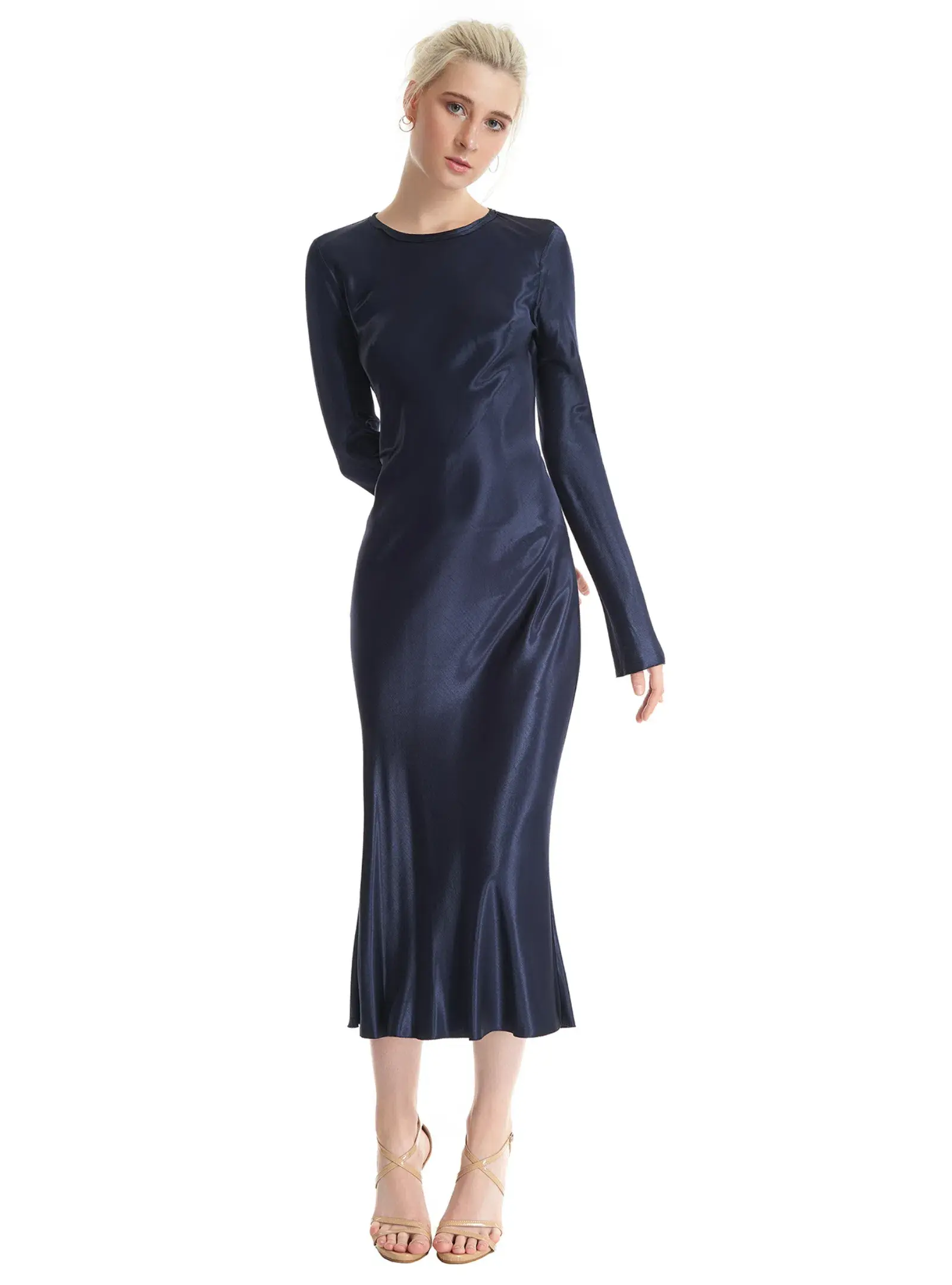 Bec & Bridge Sirens Long Sleeve Dress Navy Size AU 10 - Image 1