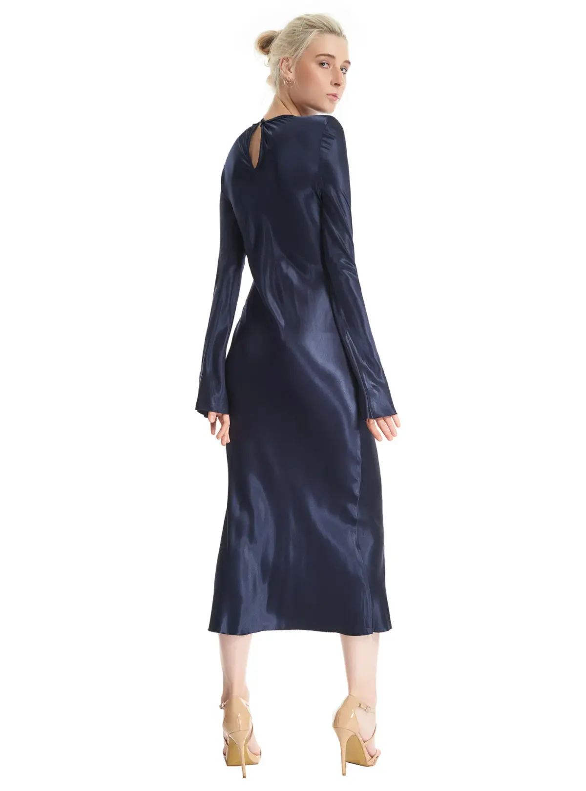 Bec & Bridge Sirens Long Sleeve Dress Navy Size AU 10 - Image 2