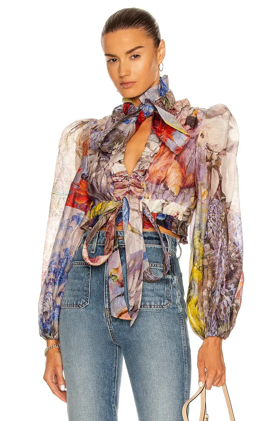Zimmermann Botanica Crop Bodice Book Print Size 1 / Au 10 - Image 2