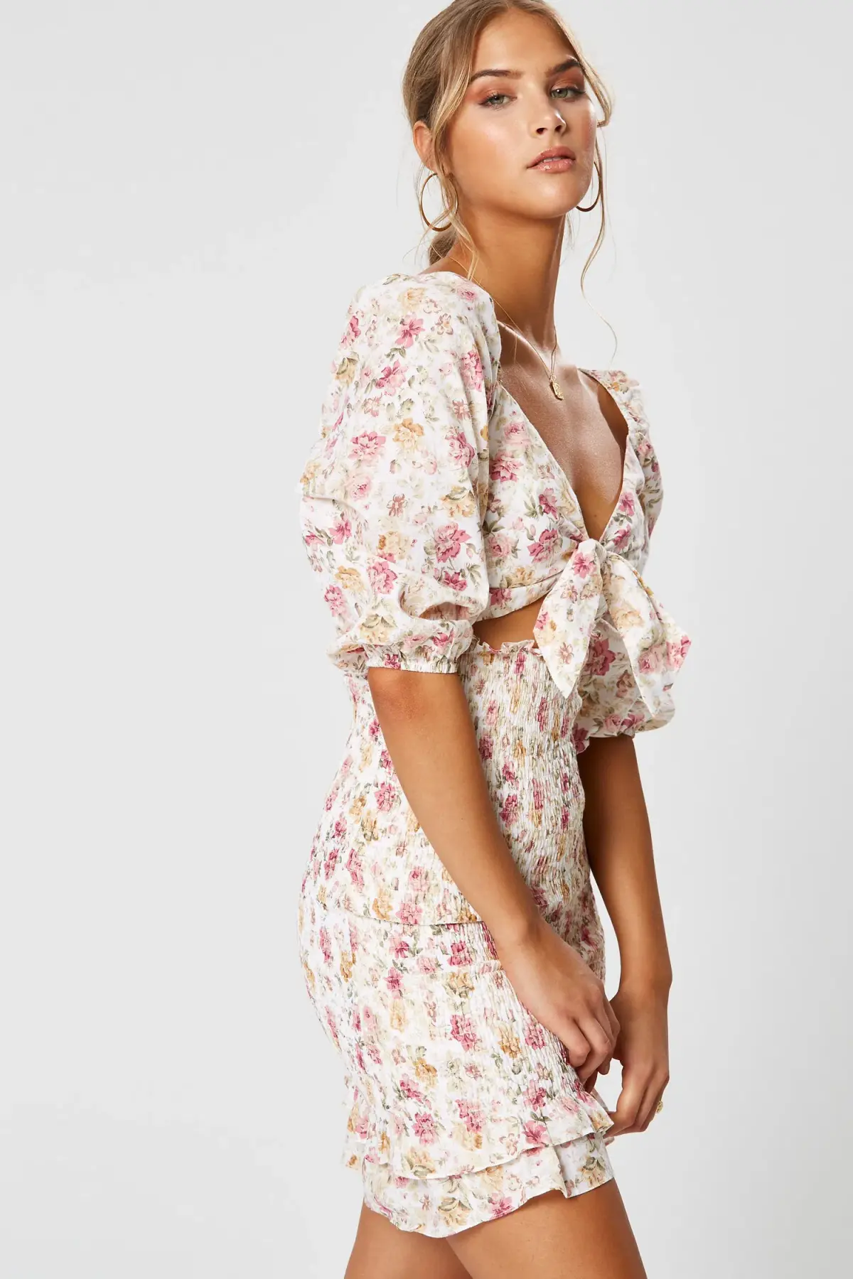 Winona Florence Tie Front Dress Print Size 8 - Image 3