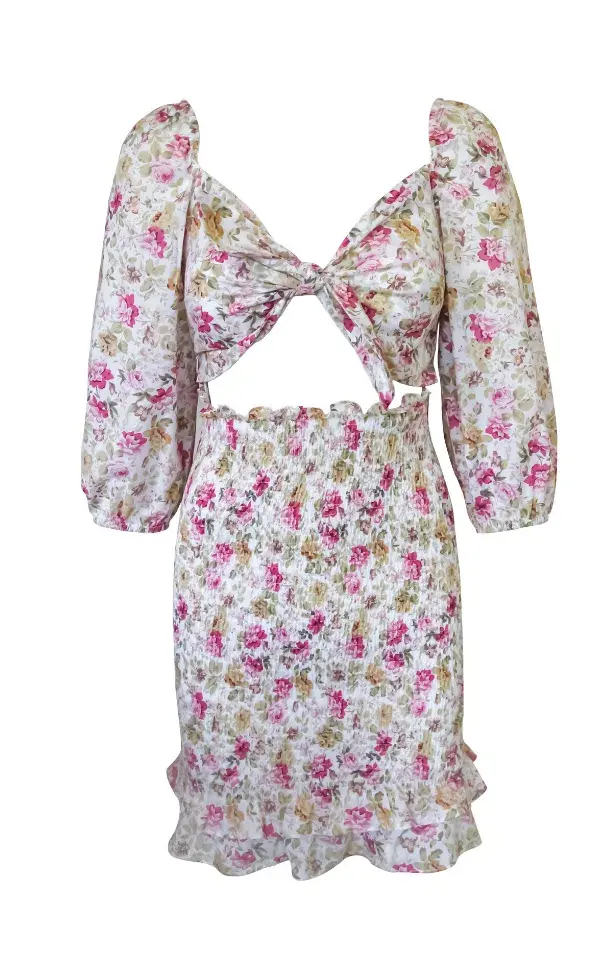 Winona Florence Tie Front Dress Print Size 8 - Image 5