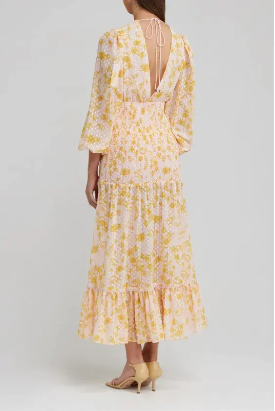 Significant Other Bernadette Dress Pineapple Palm Size 8  for rent on The Volte - main image