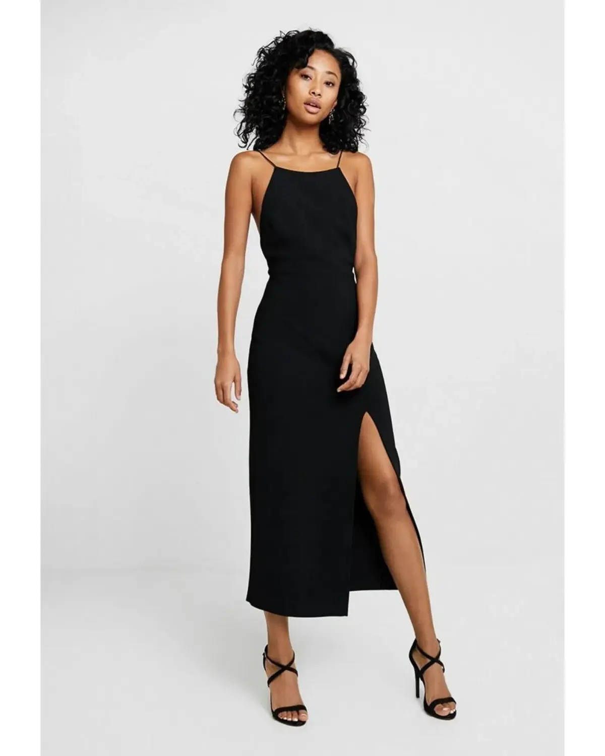 Bec & Bridge Margeaux Back Midi Dress Black Size AU 8  - Image 1