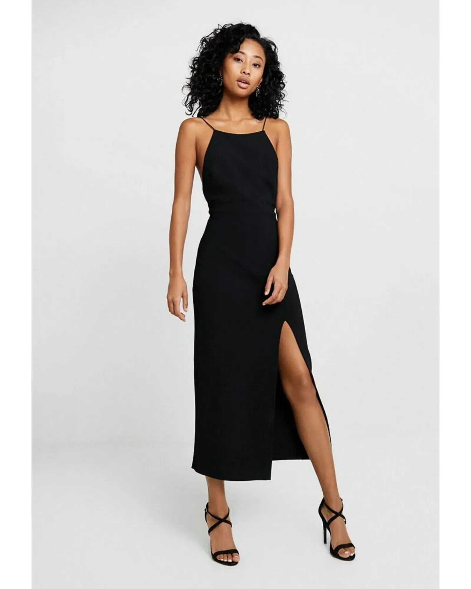 Bec & Bridge Margeaux Back Midi Dress Black Size AU 8  - Image 1