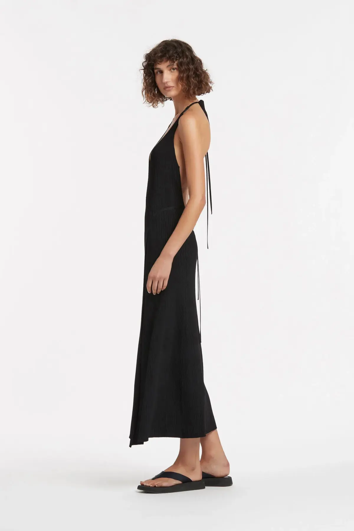 Sir The Label Kelvin Wrap Midi Dress Black Size 1 - Image 2