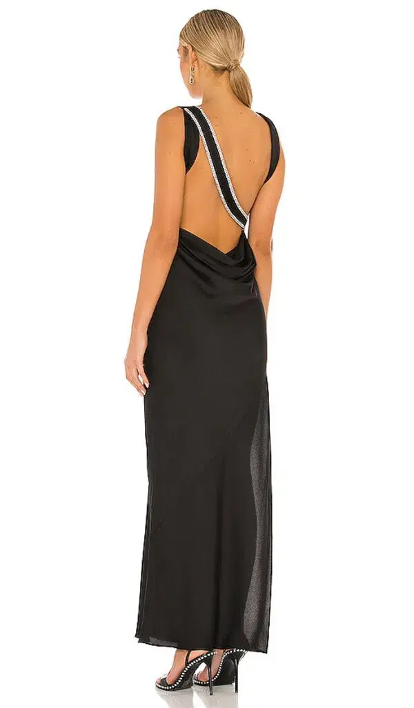 Michael Costello x Revolve Dani Gown in Black Size 8 - Image 2