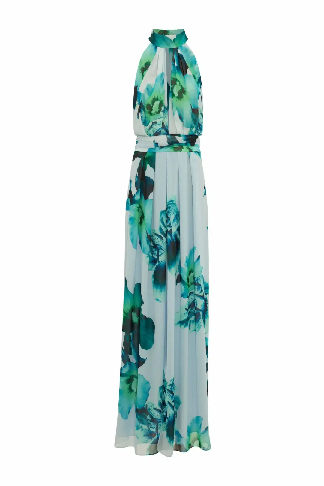 Carla Zampatti Blue Mid Summer Night Dream Gown Print Size 6 for rent on The Volte - main image