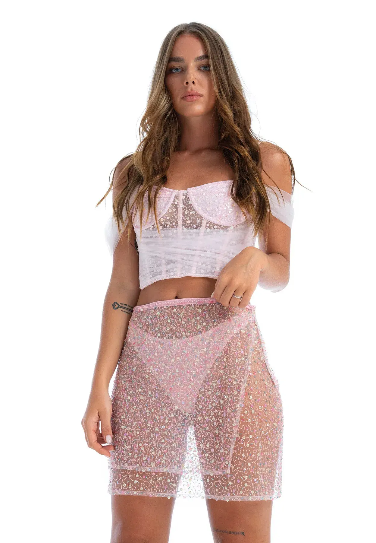 Dyspnea Ms Slinky Pussy Pink Mini Skirt Size XS/Au 8  - Image 1