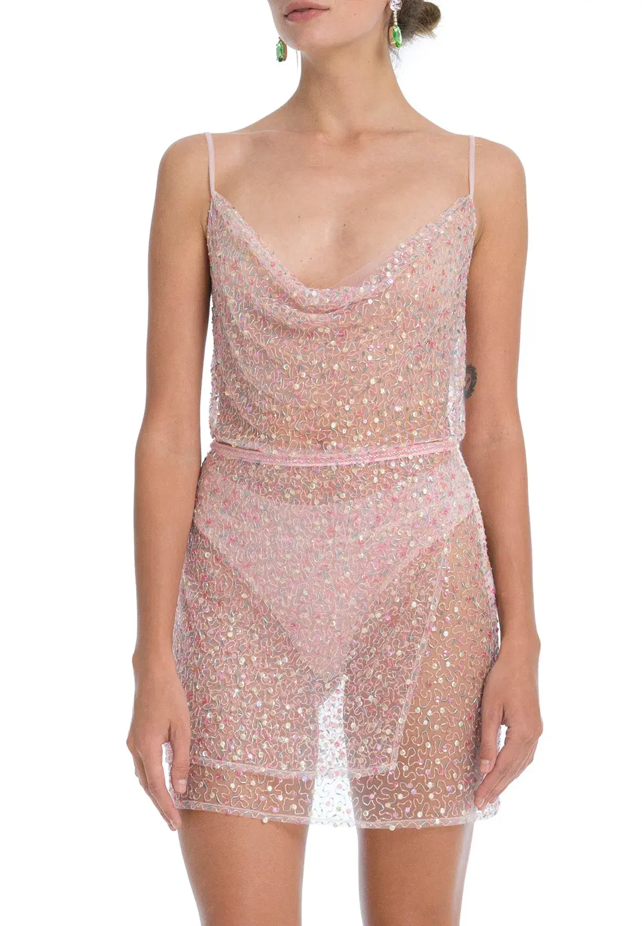 Dyspnea Ms Slinky Pussy Pink Mini Skirt Size XS/Au 8  - Image 2