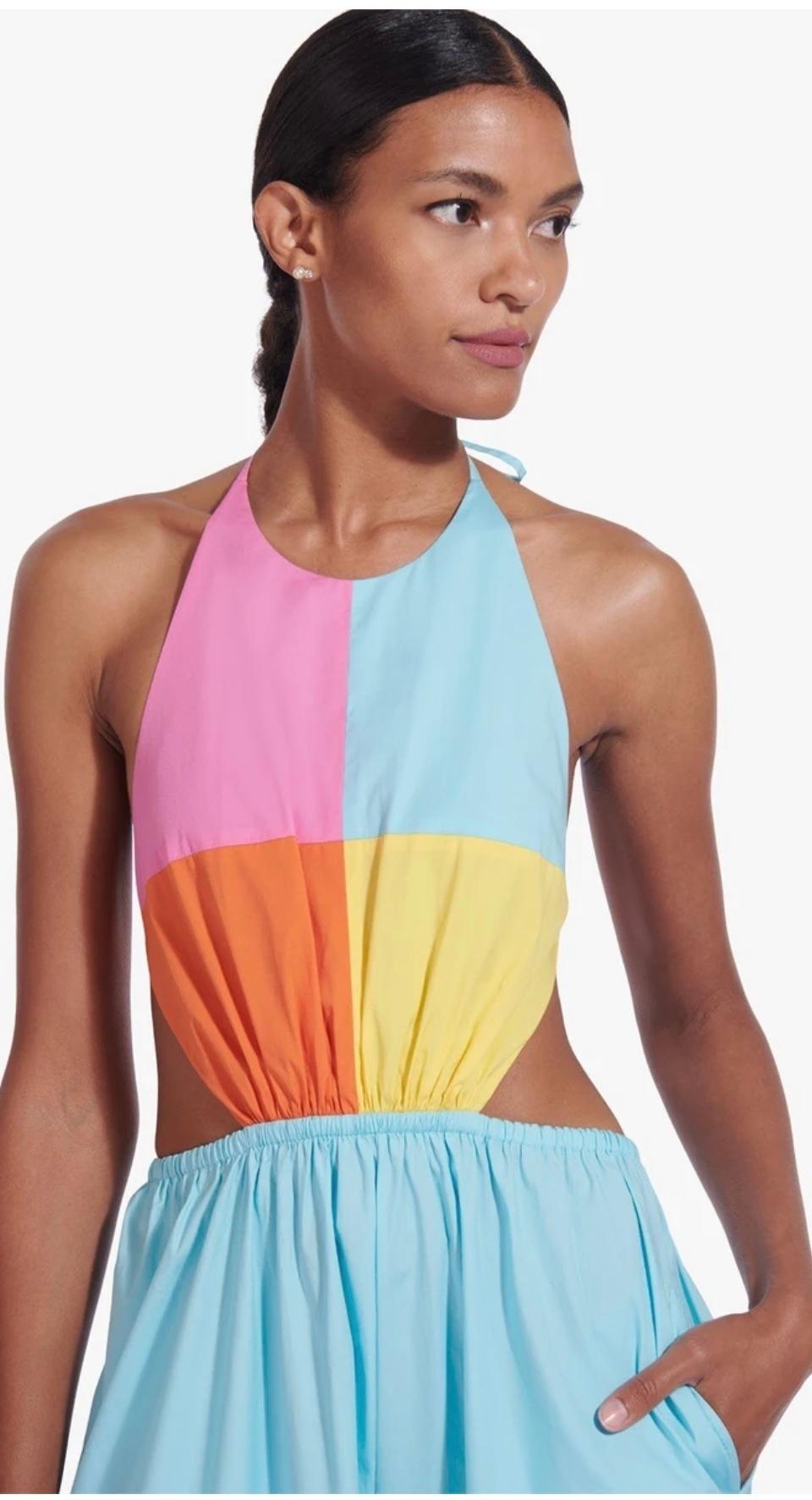 Staud Eliana Dress Multi Size 6 - Image 3