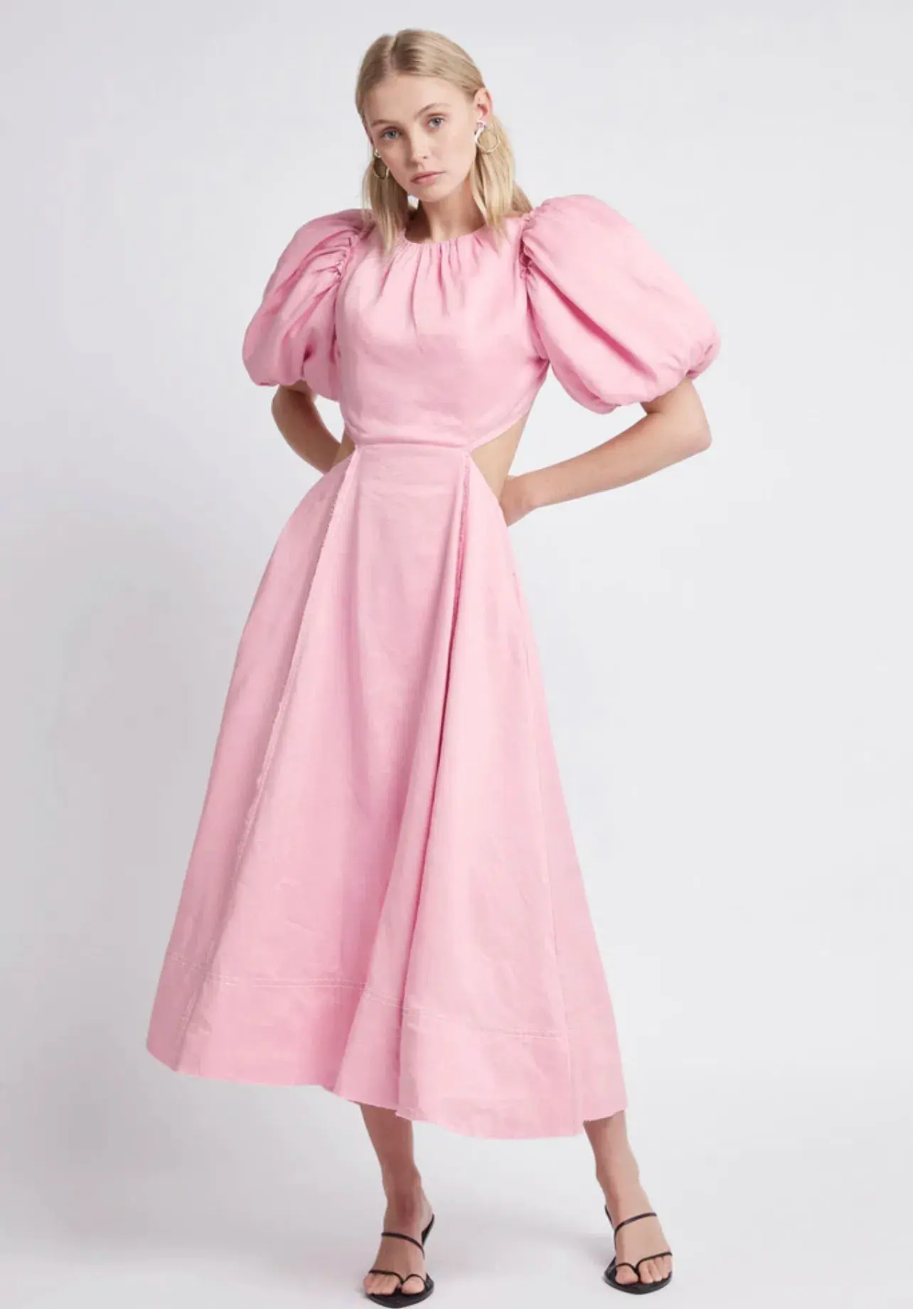 Aje Serendipity Cut Out Dress Pink - Image 1
