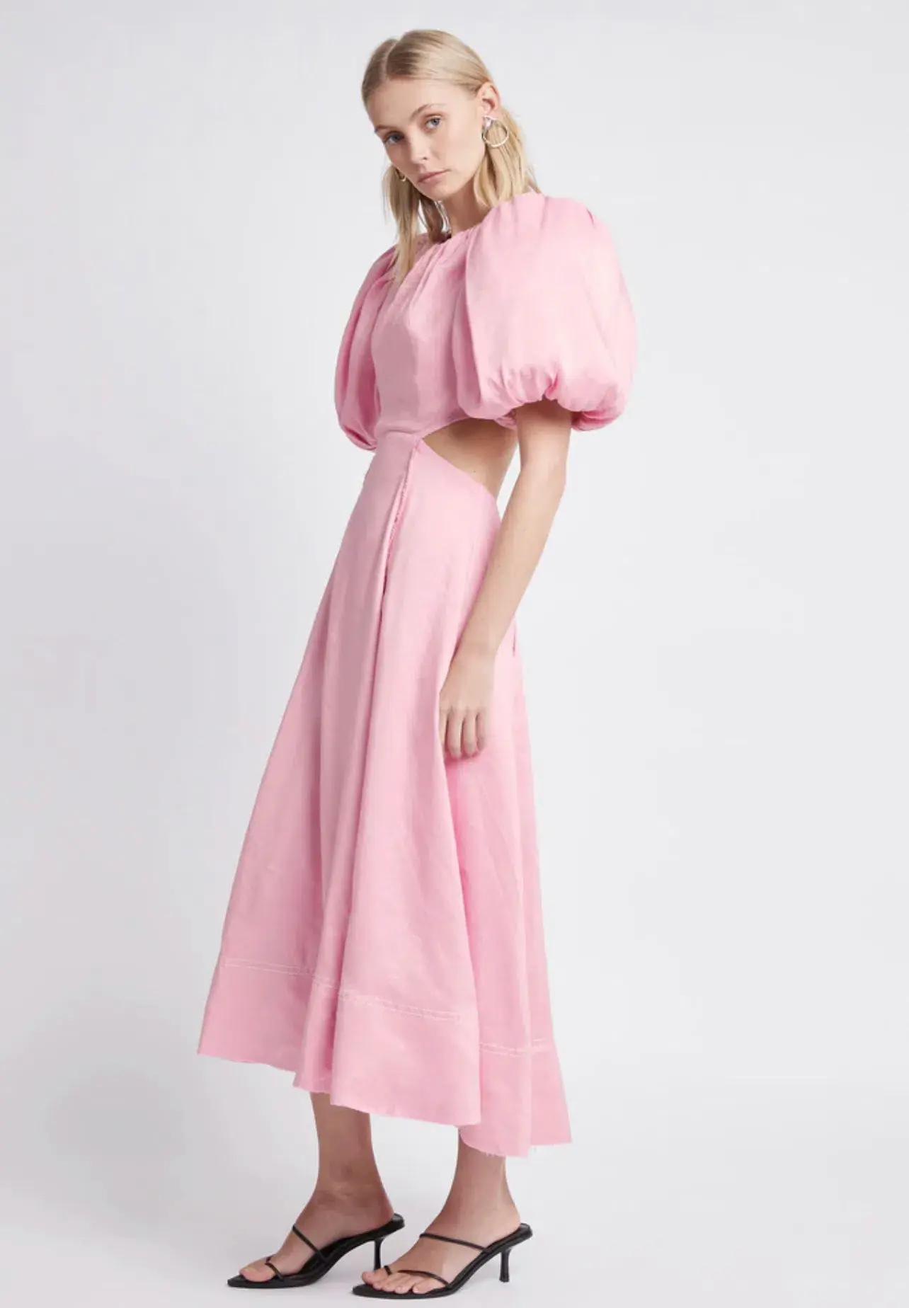Aje Serendipity Cut Out Dress Pink - Image 2
