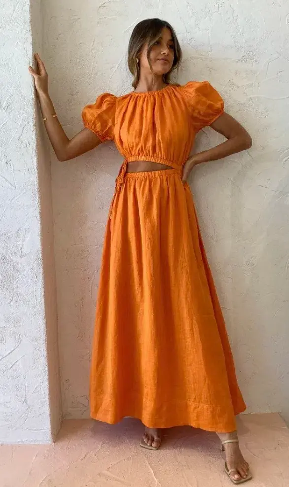 New Romantics Lavender Mist Maxi Dress Marigold Size 8  - Image 2