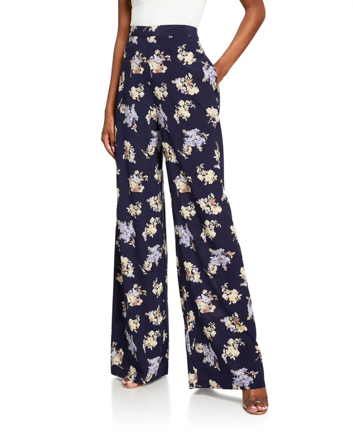 Zimmermann Sabotage Silk Wide Leg Pants Floral Size 1 / AU 10 - Image 3