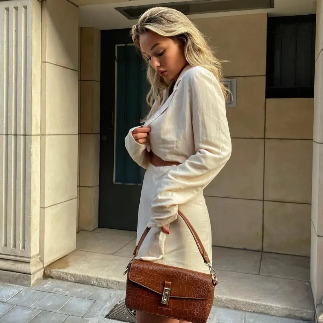 With Jean Jackie Dress in Buttercream Size AU 6 for rent on The Volte - main image