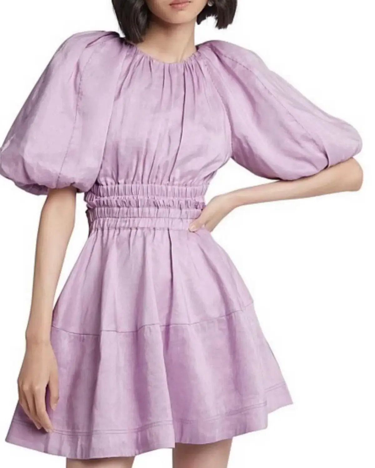 Aje Solitude Cutout Mini Dress Purple Size 12 - Image 4