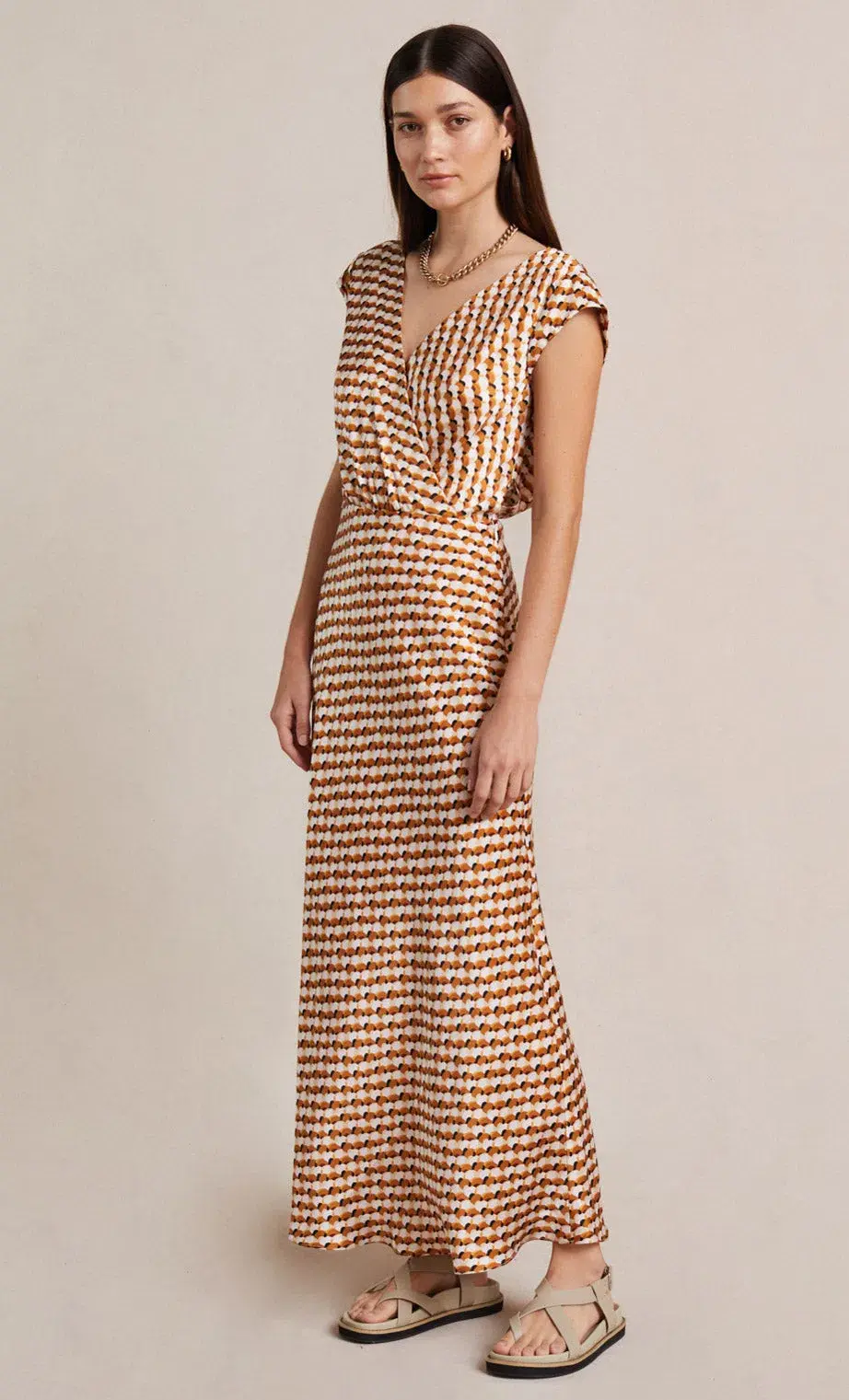 Bec & Bridge Casablanca Wrap Maxi Dress Print Size 10 - Image 4