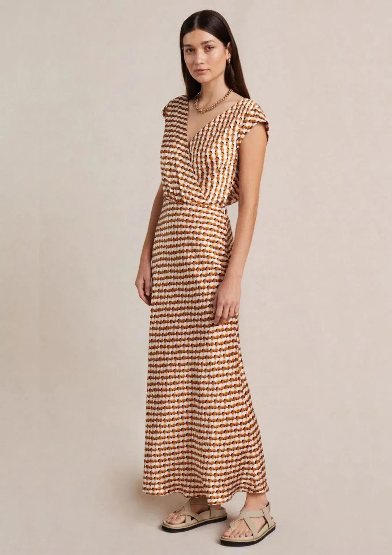 Bec & Bridge Casablanca Wrap Maxi Dress Print Size 10 - Image 1