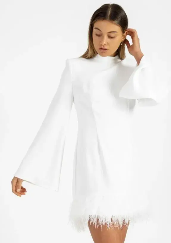 Elliatt Aniyah Dress White Size 10 - Image 3