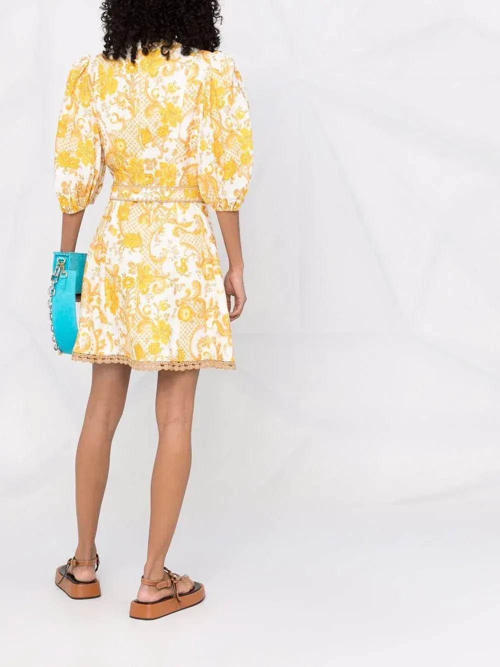Zimmermann Postcard Mini Dress Print Size 3/ AU 14 - Image 4