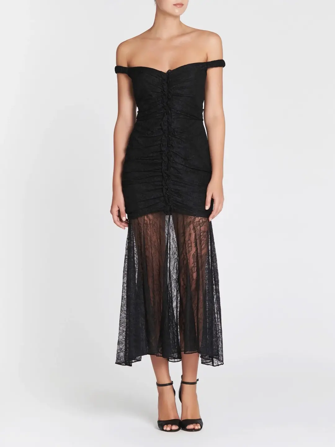Camilla & Marc Sinclair Midi Dress Black Size 6 for rent on The Volte - main image
