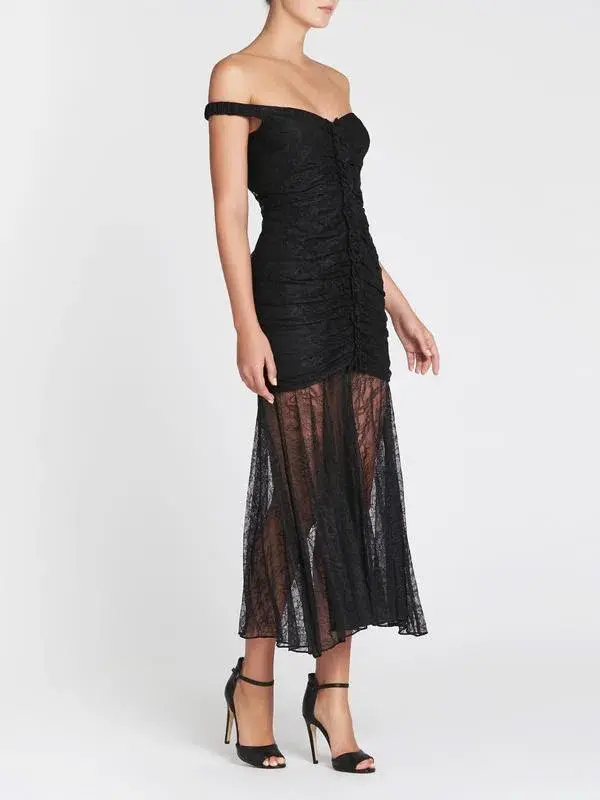 Camilla & Marc Sinclair Midi Dress Black Size 6 - Image 3