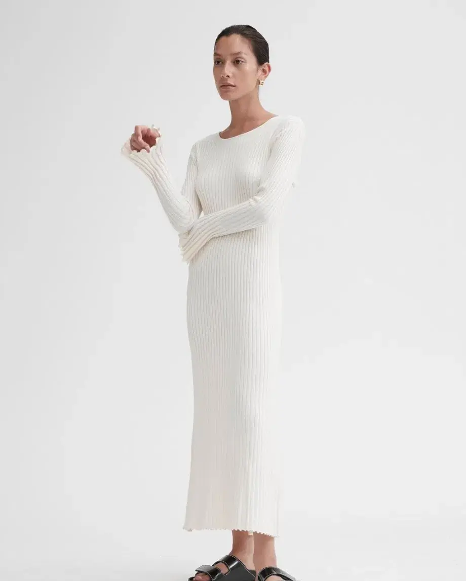 Friends with Frank The Cleo Dress Cream Size M  - Image 1