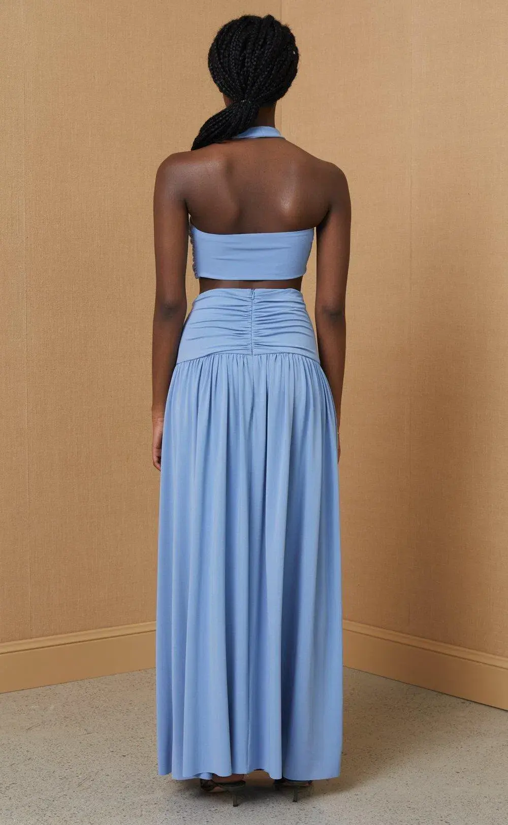 Bec & Bridge Minx Bandeau Top and Maxi Skirt Set - Dusk Blue - Size 8 - Image 4