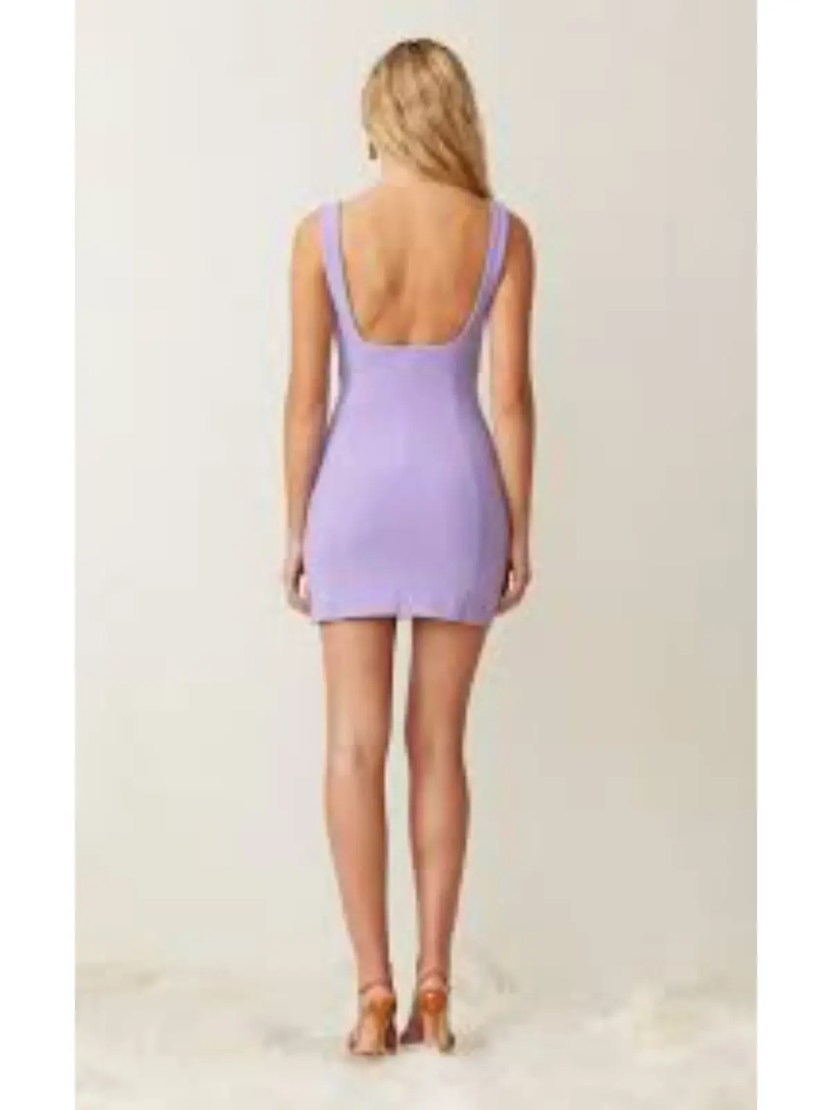 Bec & Bridge Gemma Mini Dress Violet Size AU 6 - Image 2