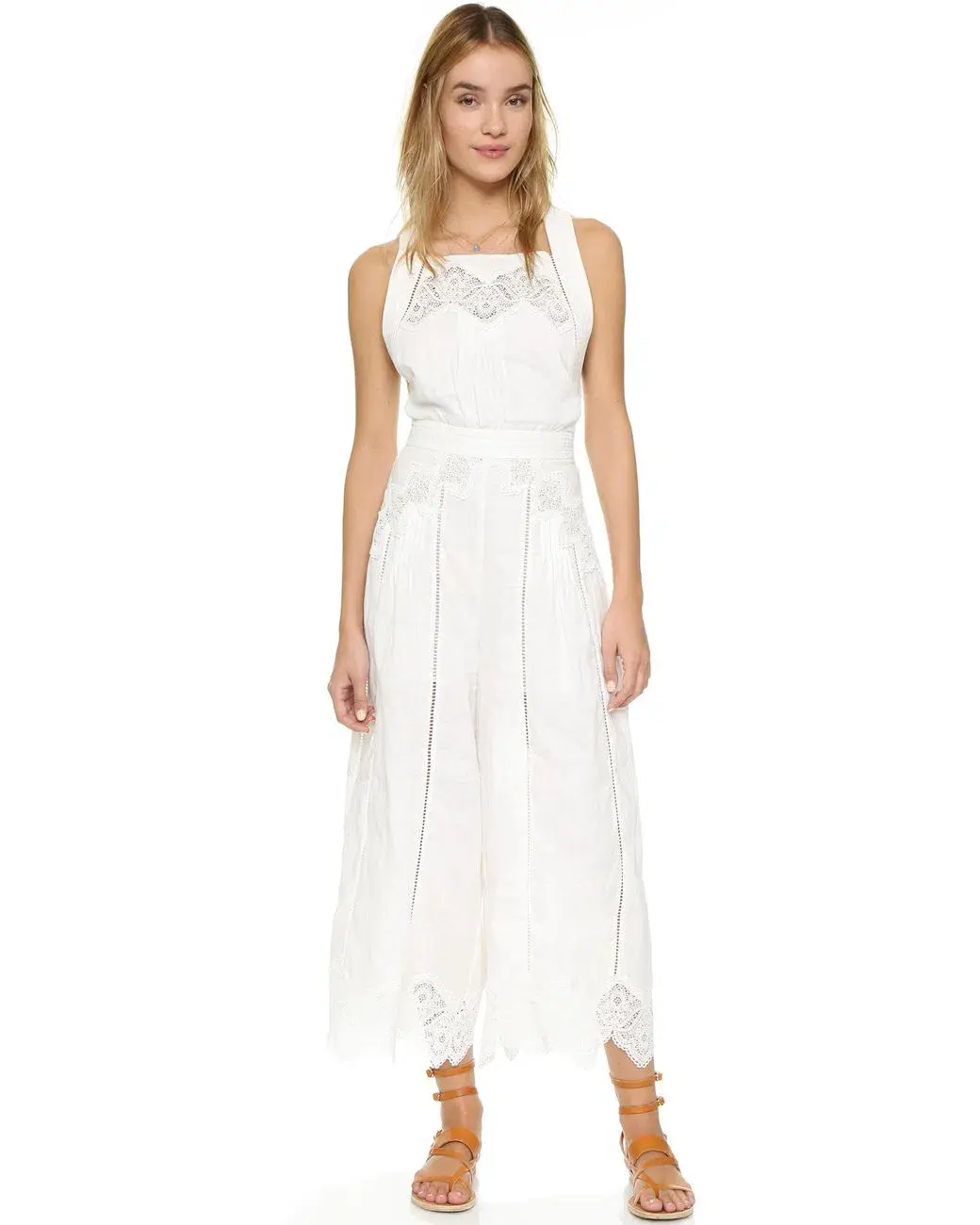 Zimmermann Empire Virtue Jumpsuit White Size 0 / AU 8 - Image 1