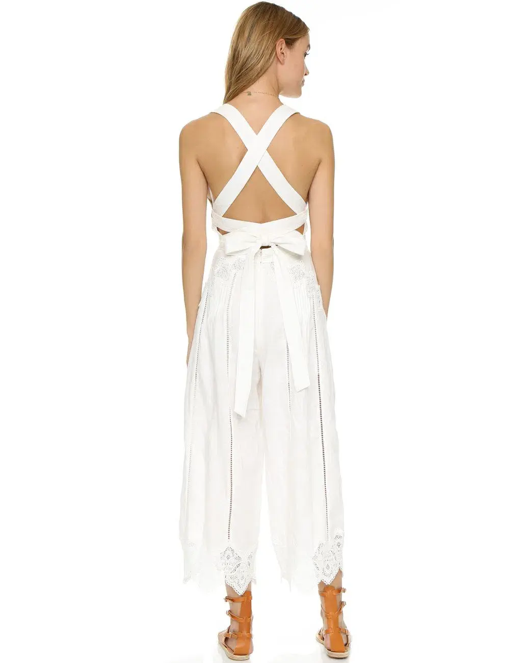 Zimmermann Empire Virtue Jumpsuit White Size 0 / AU 8 - Image 2