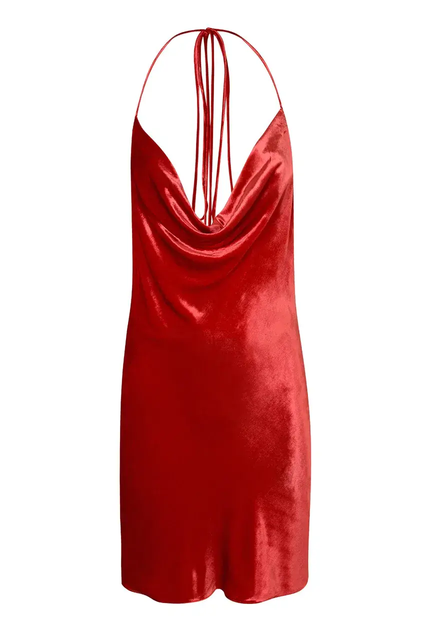 Rat & Boa Vaeda Mini Dress Burnt Orange Size M / Au 10  - Image 4