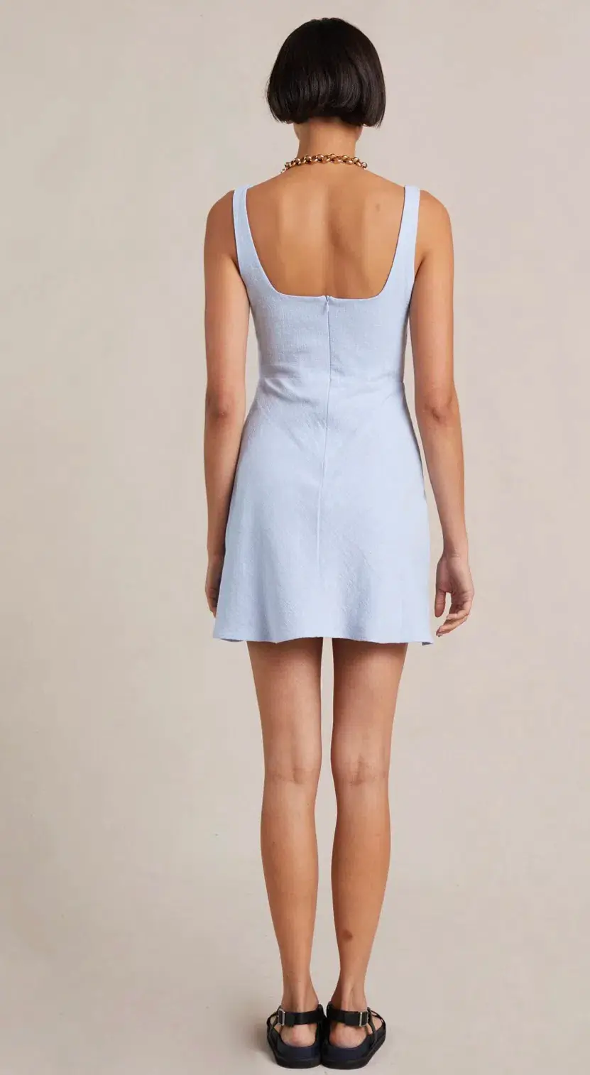 Bec & Bridge Phoebe Mini Dress Blue  Size 14 - Image 4