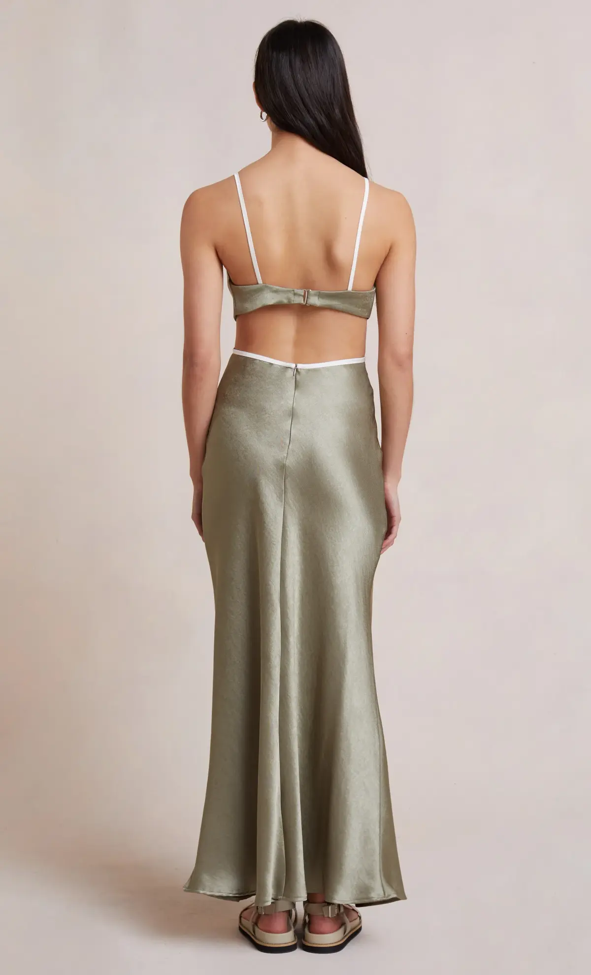 Bec & Bridge Veronique Maxi Dress Sage Green Size 8 - Image 2