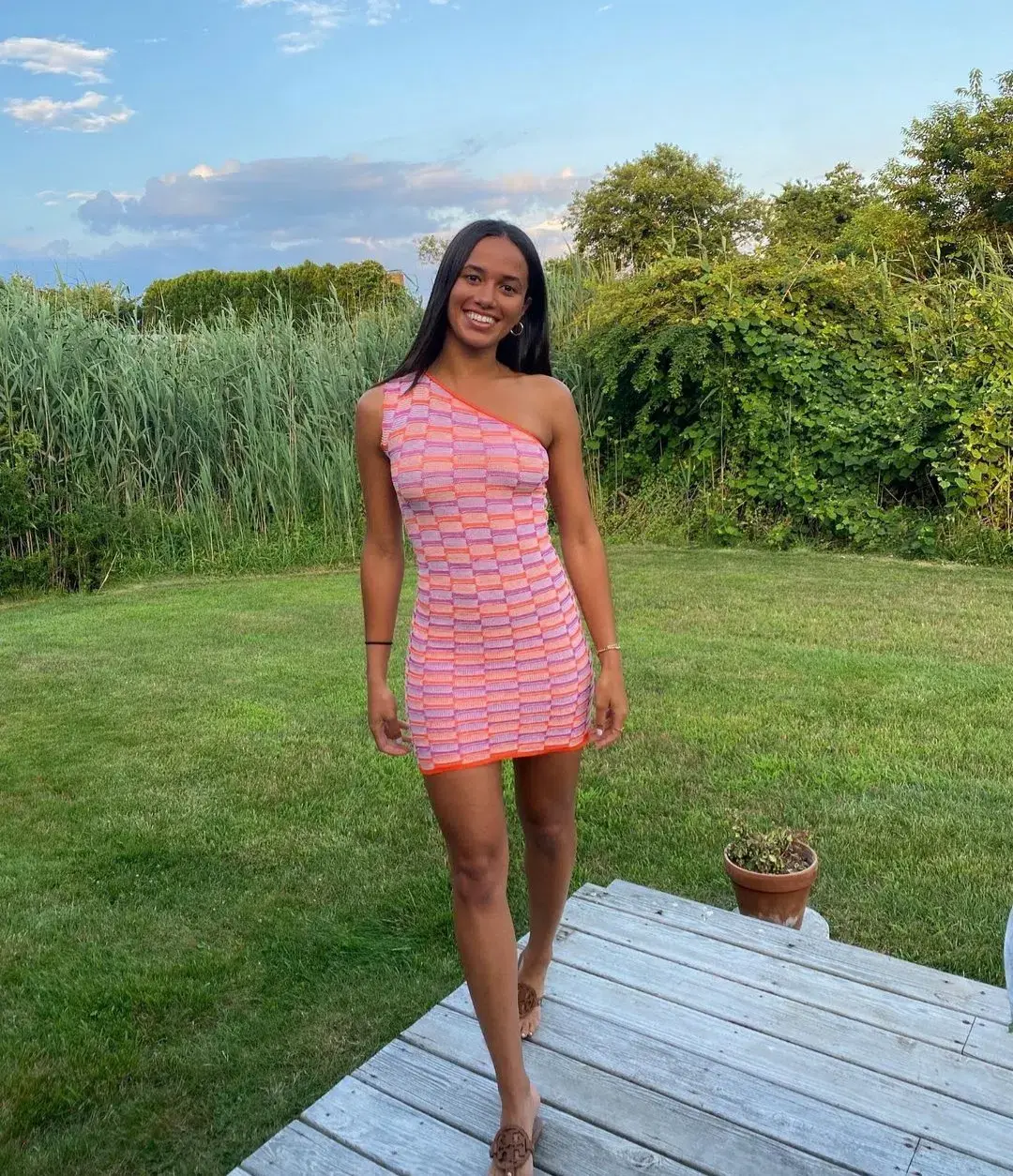 Gimaguas Single Shoulder Été Dress Print Size 6 for rent on The Volte - main image