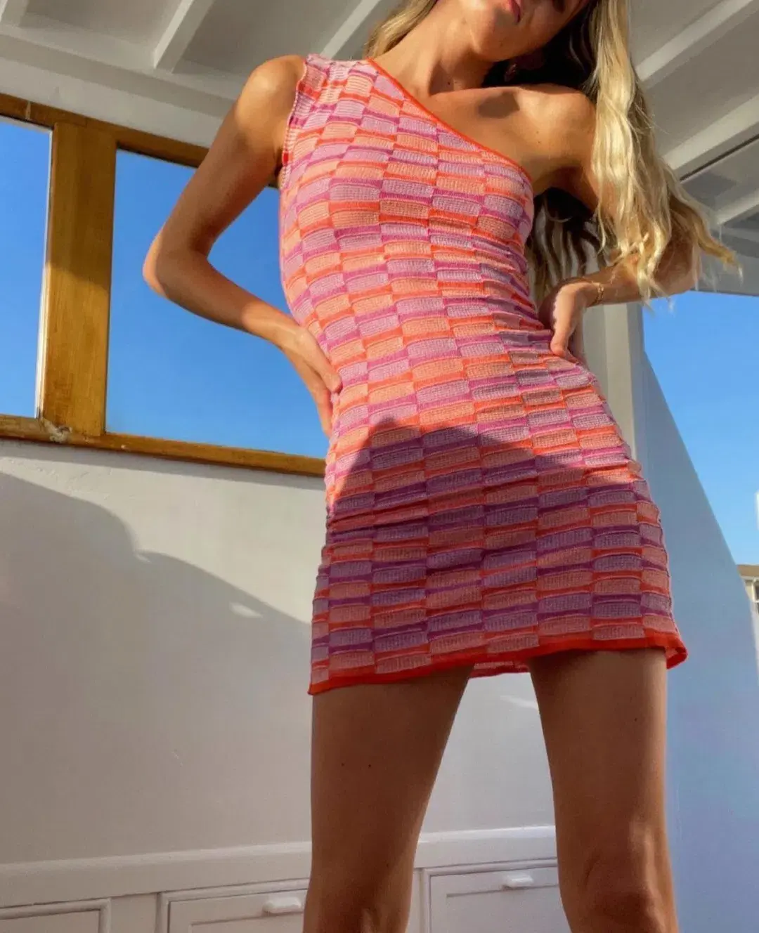 Gimaguas Single Shoulder Été Dress Print Size 6 - Image 6