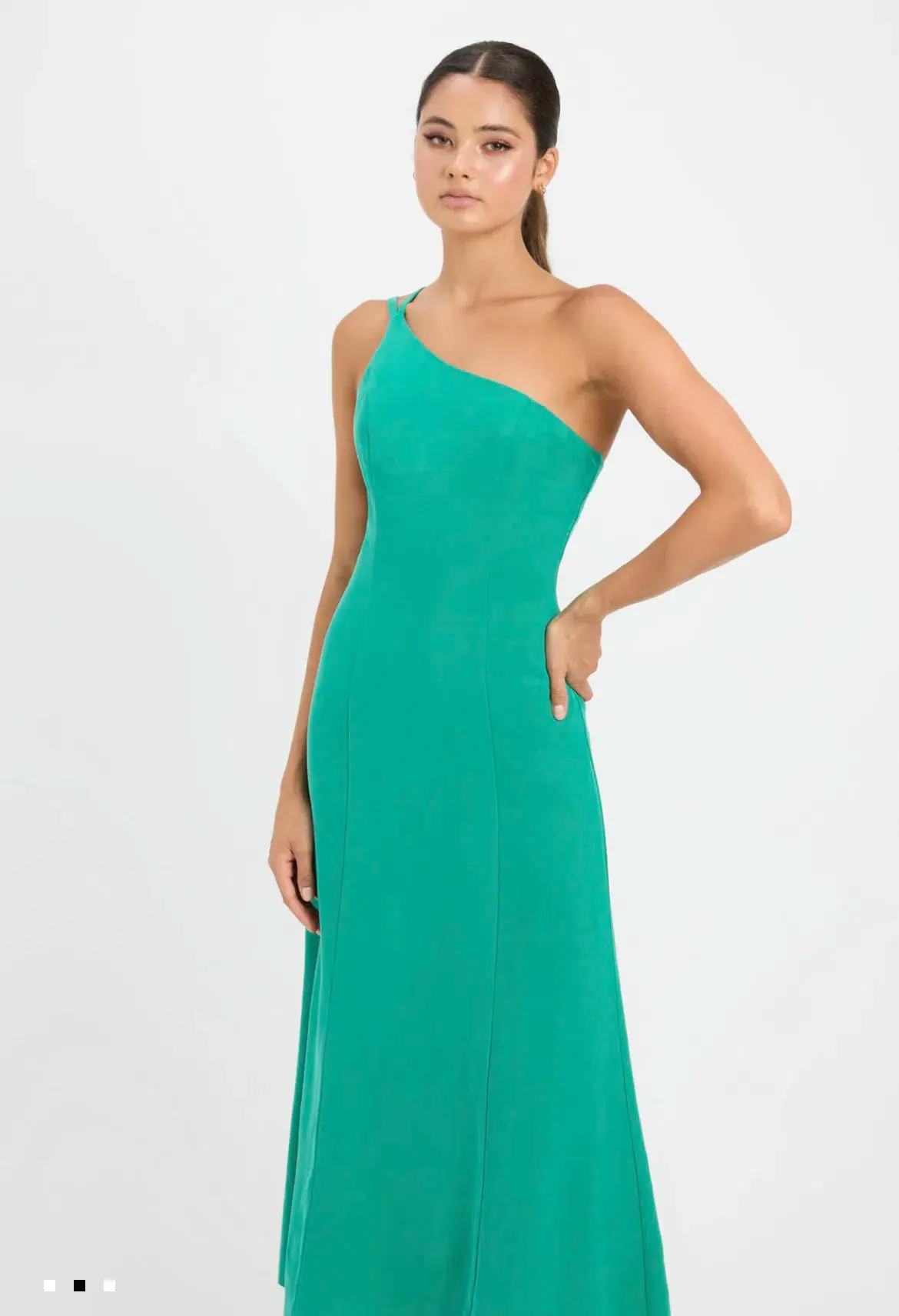 Kookai Clarisa Tie Midi Dress Green Size 10 - Image 3