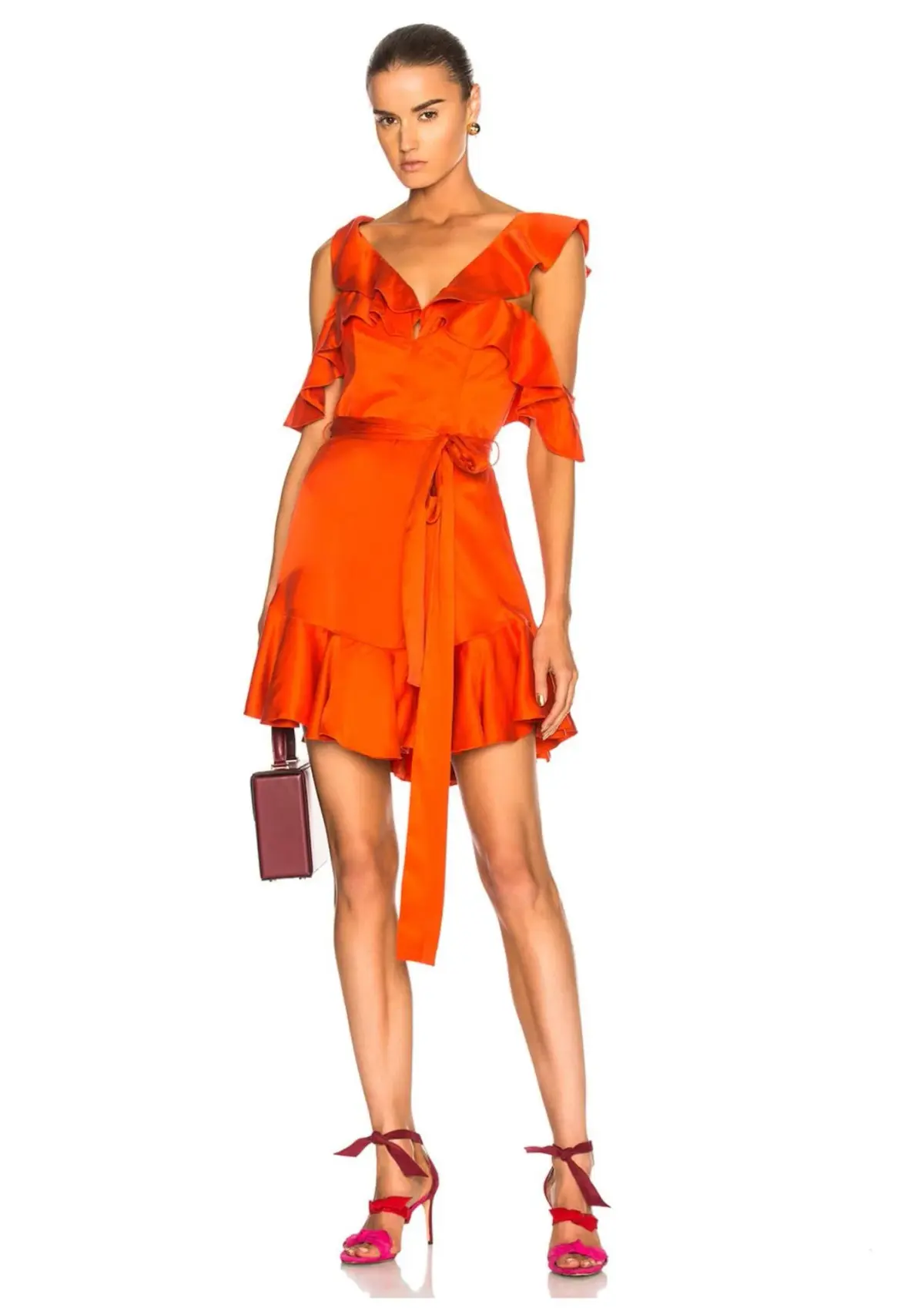 Zimmermann V Mini Dress Jaffa Size 0 / AU 8 - Image 1
