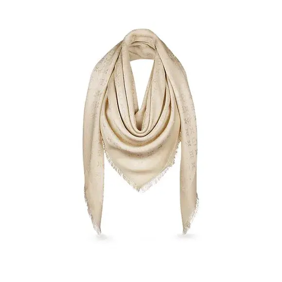 Louis Vuitton Monogram Shawl Beige - Image 1