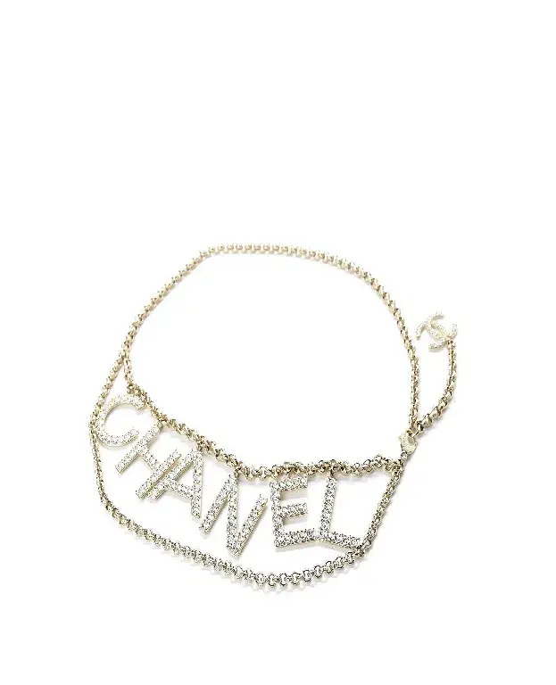 Chanel Logo Chain Belt Gold - Image 1